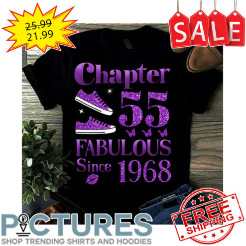 Shooes Chapter 55 Fabulous Since 1968 Purple Glitter shirt