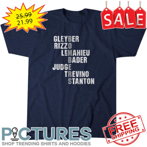 Gleyber Rizzo Lemahieu Bader Judge Trevino Stanton Winnipeg Blue Bombers CFL shirt