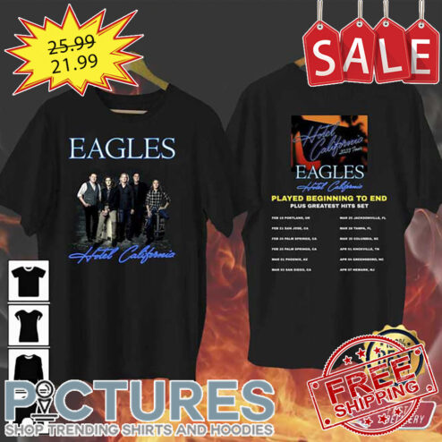 Hotel California Tour 2023 Music Shirt