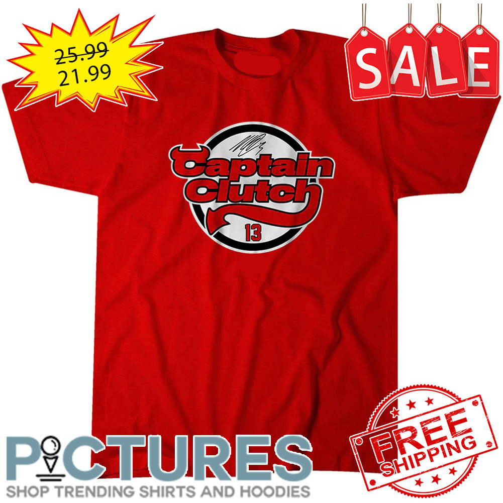 Nico Hischier Captian Clutch Number 13 New Jersey Devils NHL Signature shirt