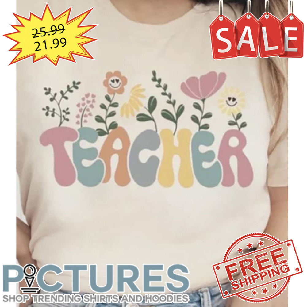 Floral Teacher Vintage shirt