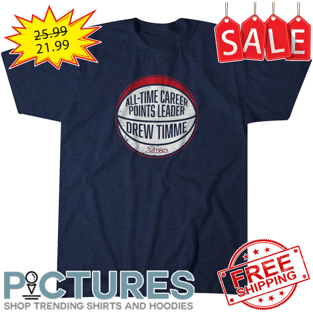 Gonzaga Bulldogs All-time Career Points Leader Drew Timme NCAA shirt