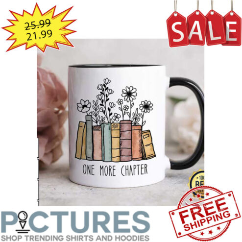 One More Chapter Floral Book Mug