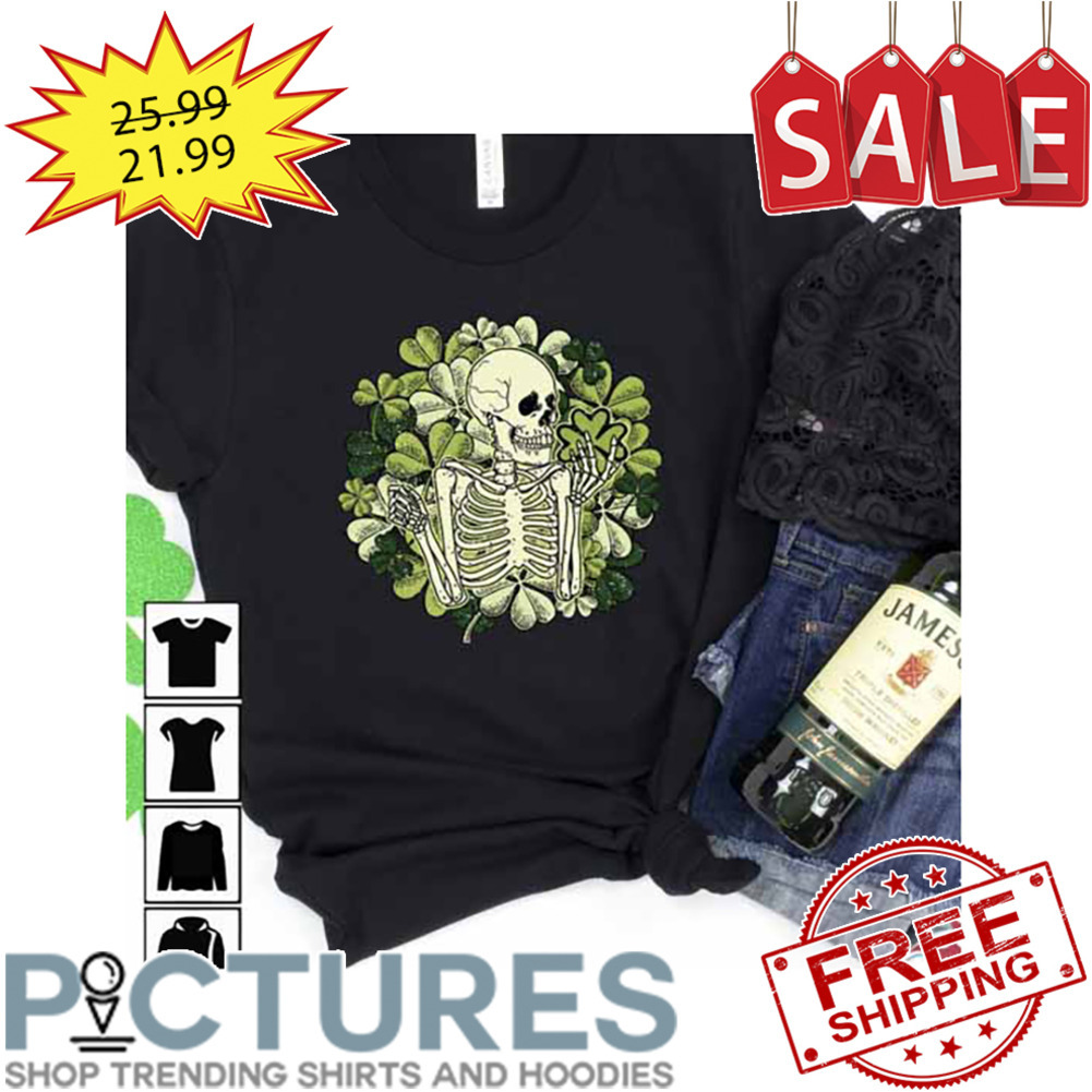 Skeleton Shamrocks St Patrick's Day shirt