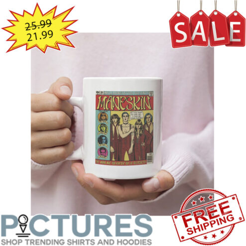 Maneskin Cartoon Drawing mug