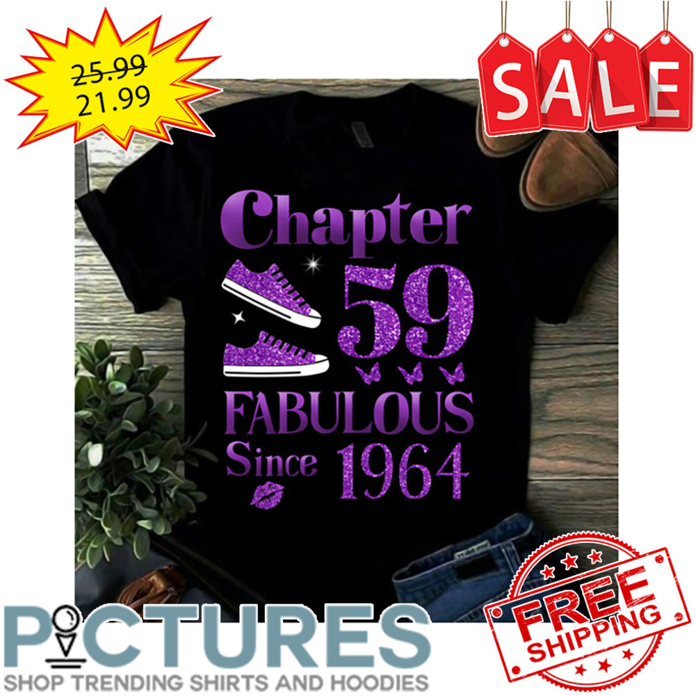 Shoes Chapter 59 Fabulous Since 1964 Purple Glitter shirt