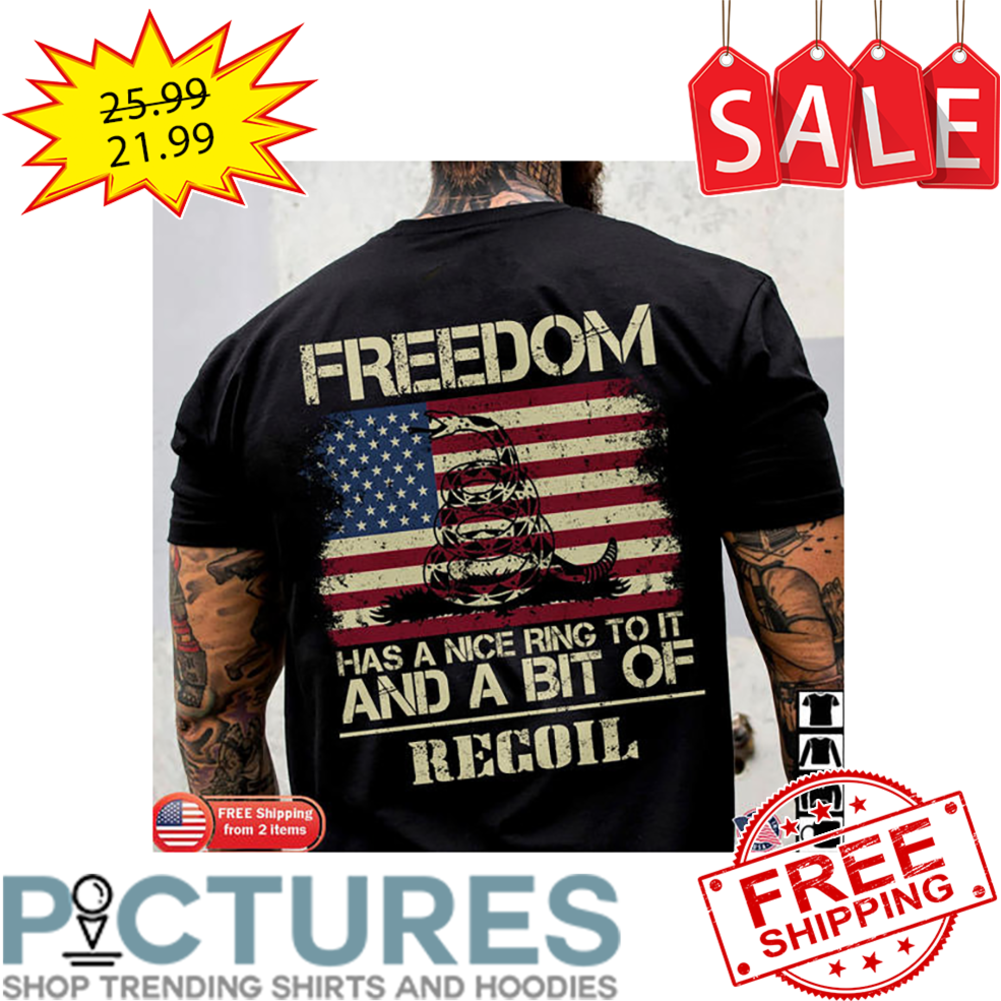 Snake Freedom Has A Nice Ring To It And A Bit Of Recoil American Flag shirt