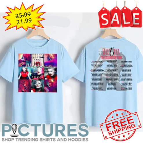 The Celebration World Tour 2023 Madonna Four Decades Fan shirt