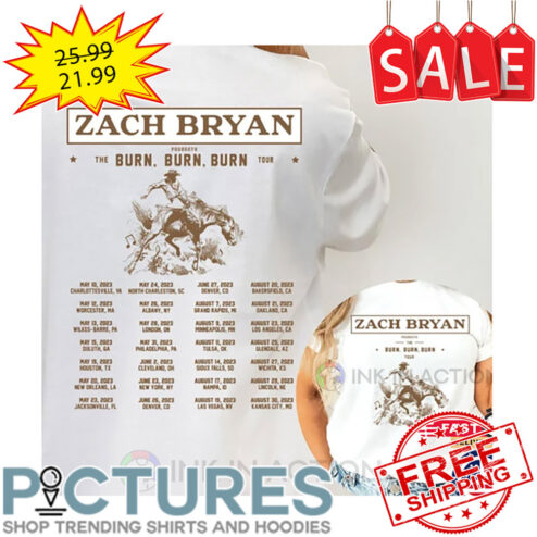 Zach Bryan The Burn Burn Burn Tour 2023 Shirt
