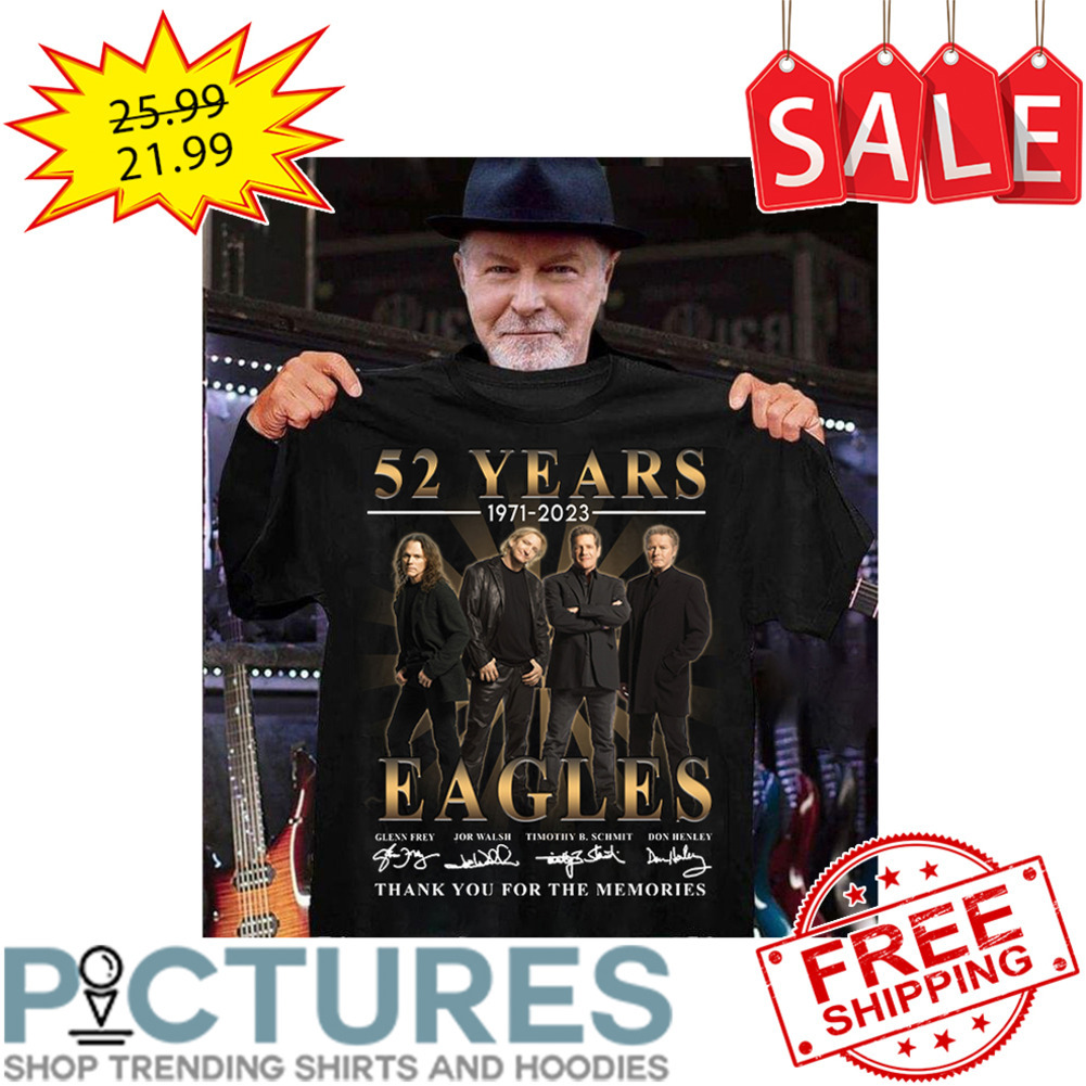 52 Years 1971-2023 Eagles Thank You For The Memories Signatures shirt