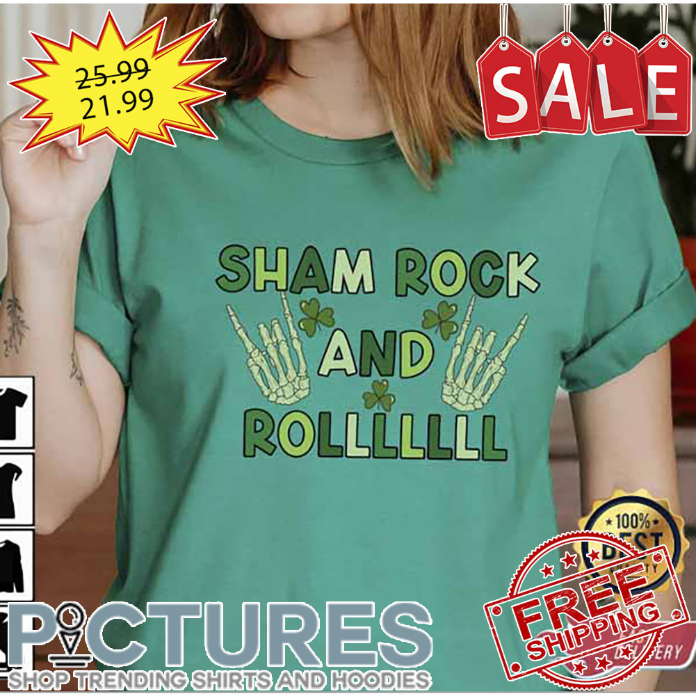 Skeleton Shamrock And Roll St Patrick’s Day shirt