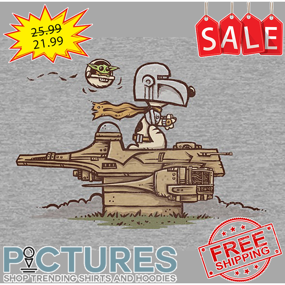 Snoopy And Baby Yoda Space Star Wars shirt