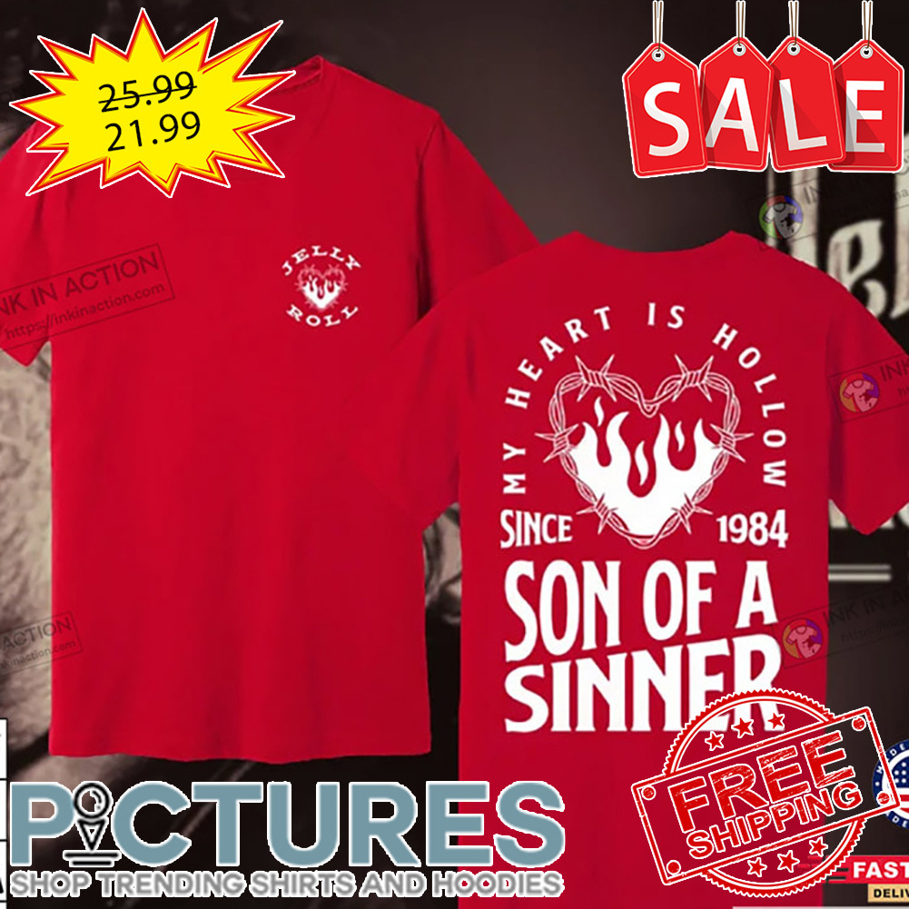 Son Of Sinner Jelly Roll Backroad Baptism 2023 Tour Shirt