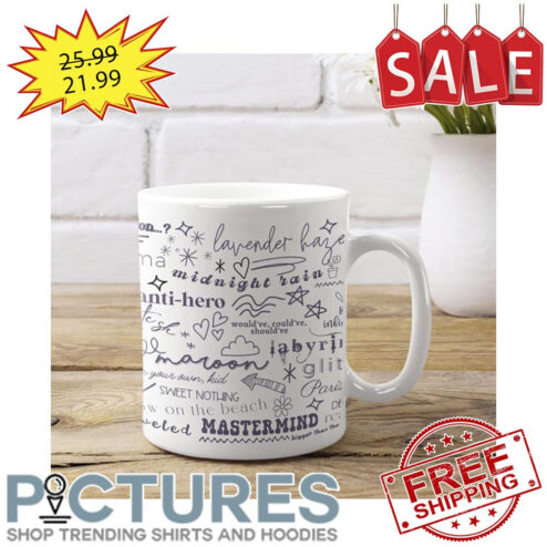 Taylor Album Track List Mug