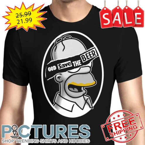 The Simpsons God Save The Beer shirt