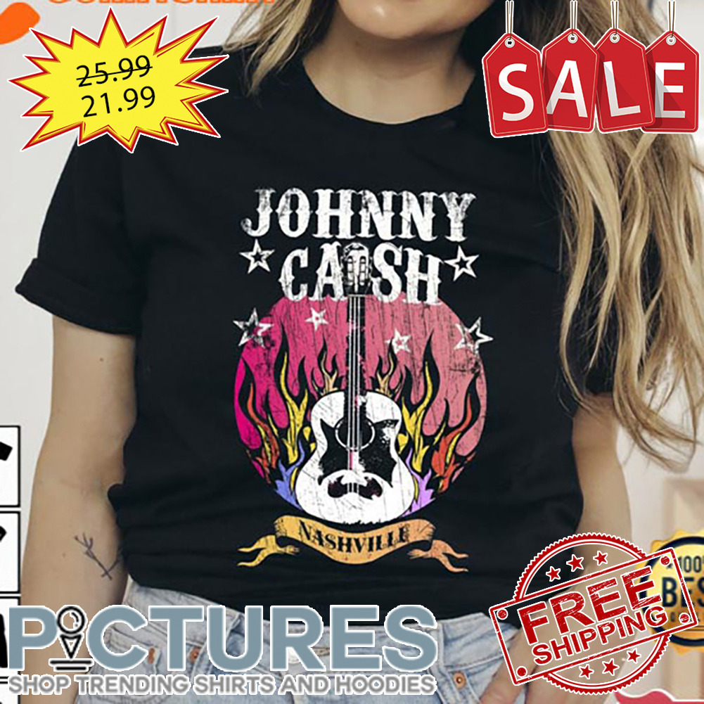 Rock Music Johnny Cash Guitar Band Shirt