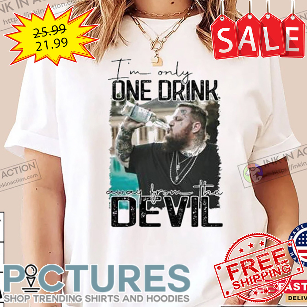 Jelly Roll American Rock I’m Only One Drink Away From Devil Shirt