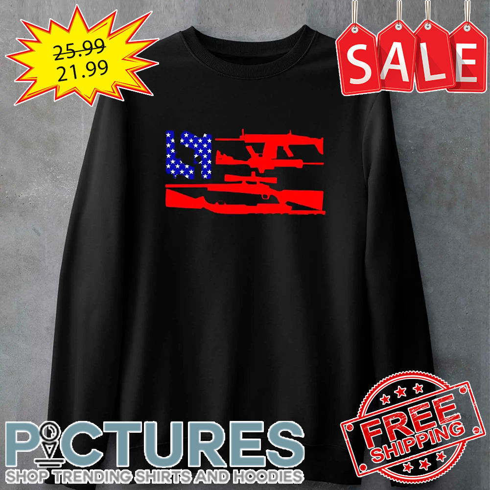 Guns And 69 American Flag shirt
