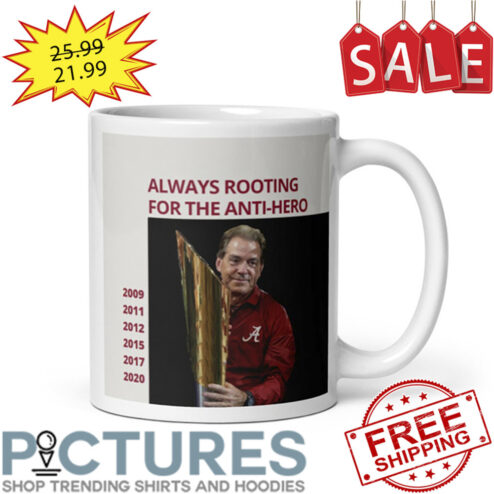 Nick Saban Taylor Midnights Album Cover White Gossy Mug