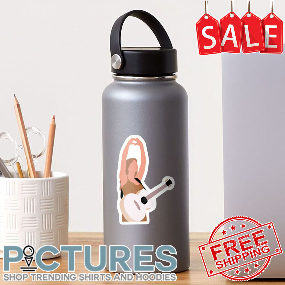 Taylor Swift Guitar Heart Gift For Fan Sticker