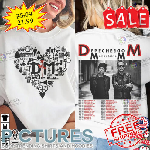 Depeche Mode Memento Mori World Tour 2023 shirt