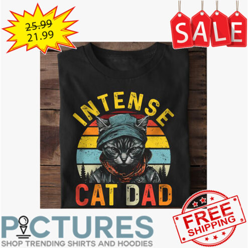 Intense Cat Dad Retro Vintage shirt