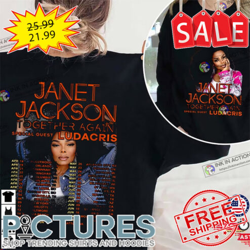 Janet Jackson Together Again Tour 2023 shirt