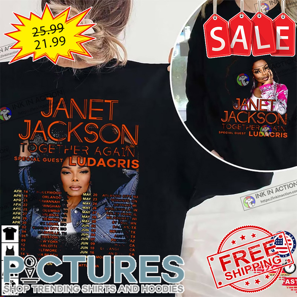 Janet Jackson Together Again Tour 2023 shirt