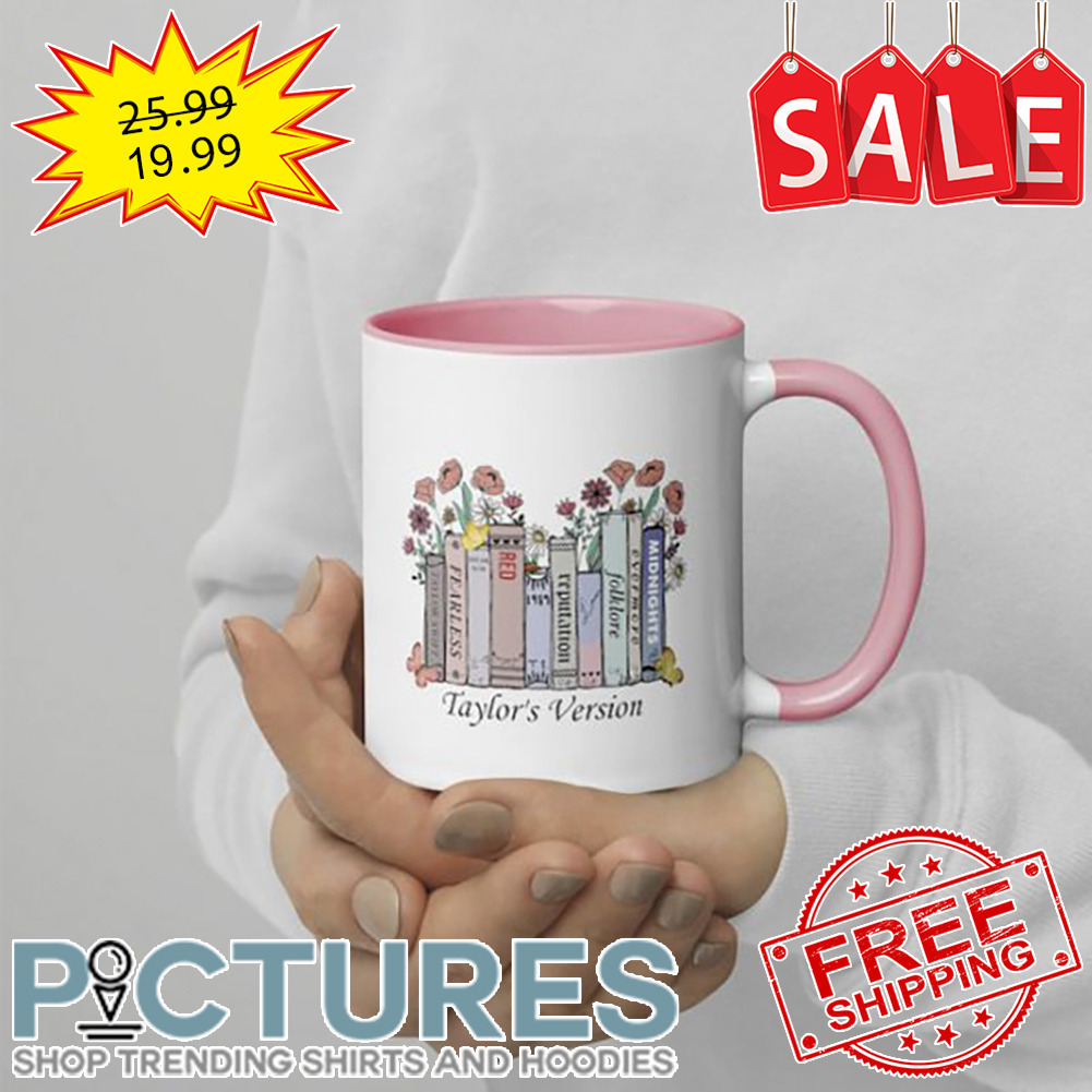 TS Version Books Florals Mug