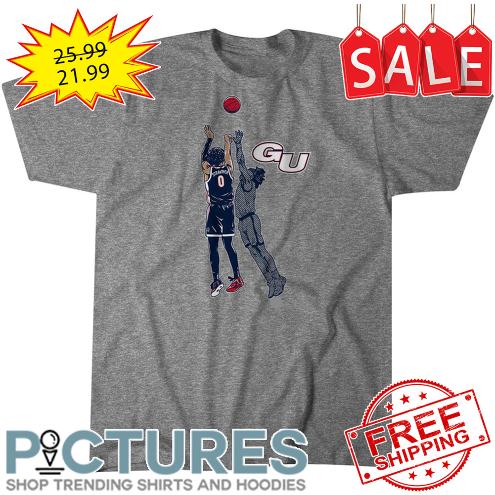 Julian Strawther Number 0 Gonzaga Bulldogs WCC shirt