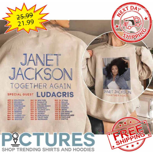 Janet Jackson Together Again Tour 2023 shirt