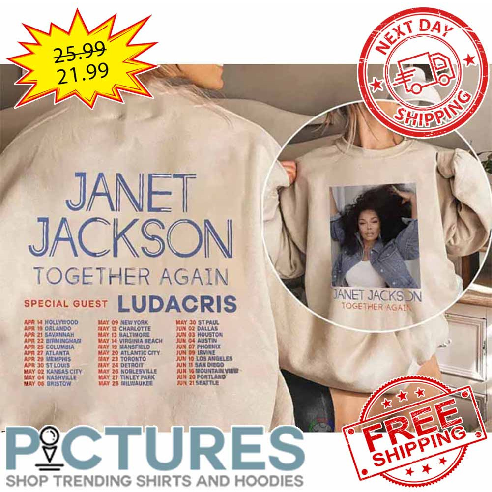 FREE shipping Janet Jackson Together Again Tour 2023 shirt, Unisex