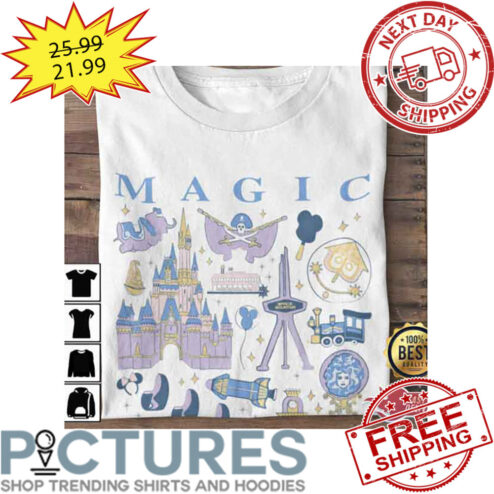 Magic Kingdom Park Icons On Sunshine Florida Disney shirt