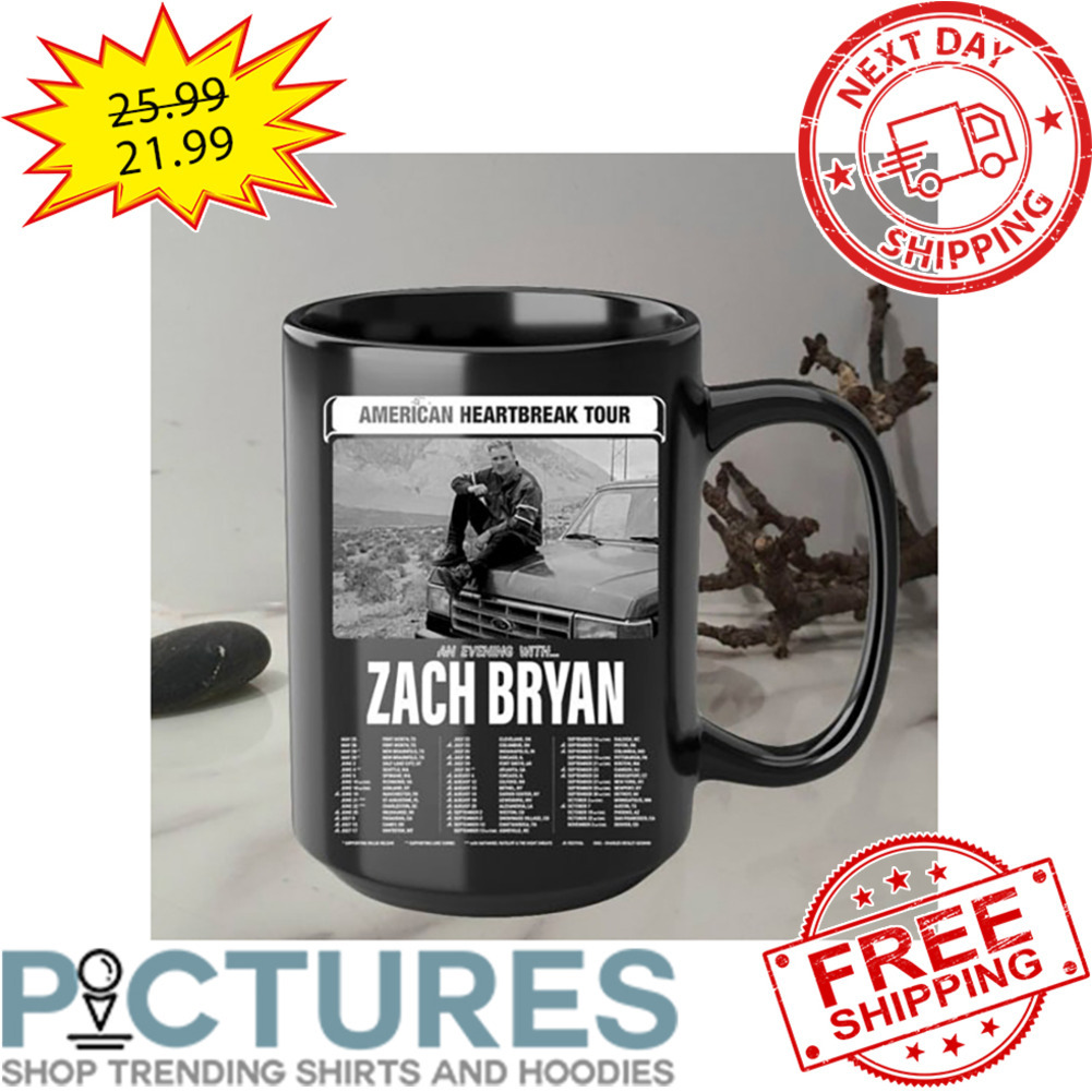 Zach Bryan 2023 American Heartbreak Tour mug