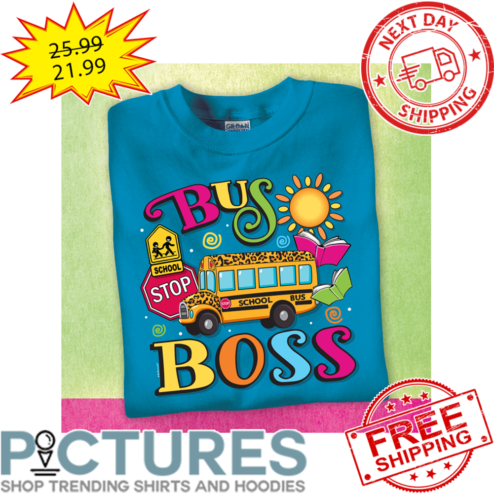 Leopard School Bus Boss shirt