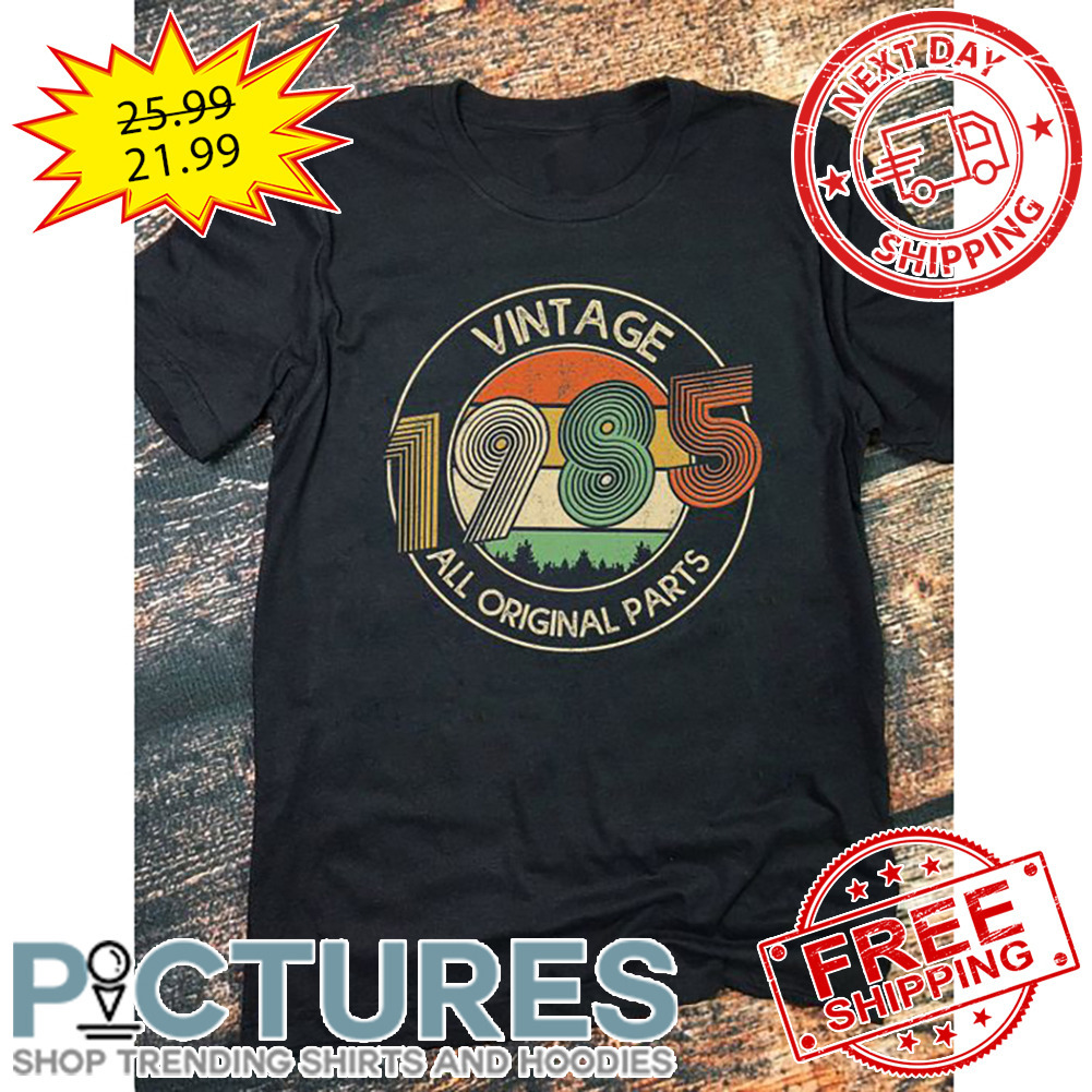 Vintage 1985 All Original Parts Retro Sunset shirt