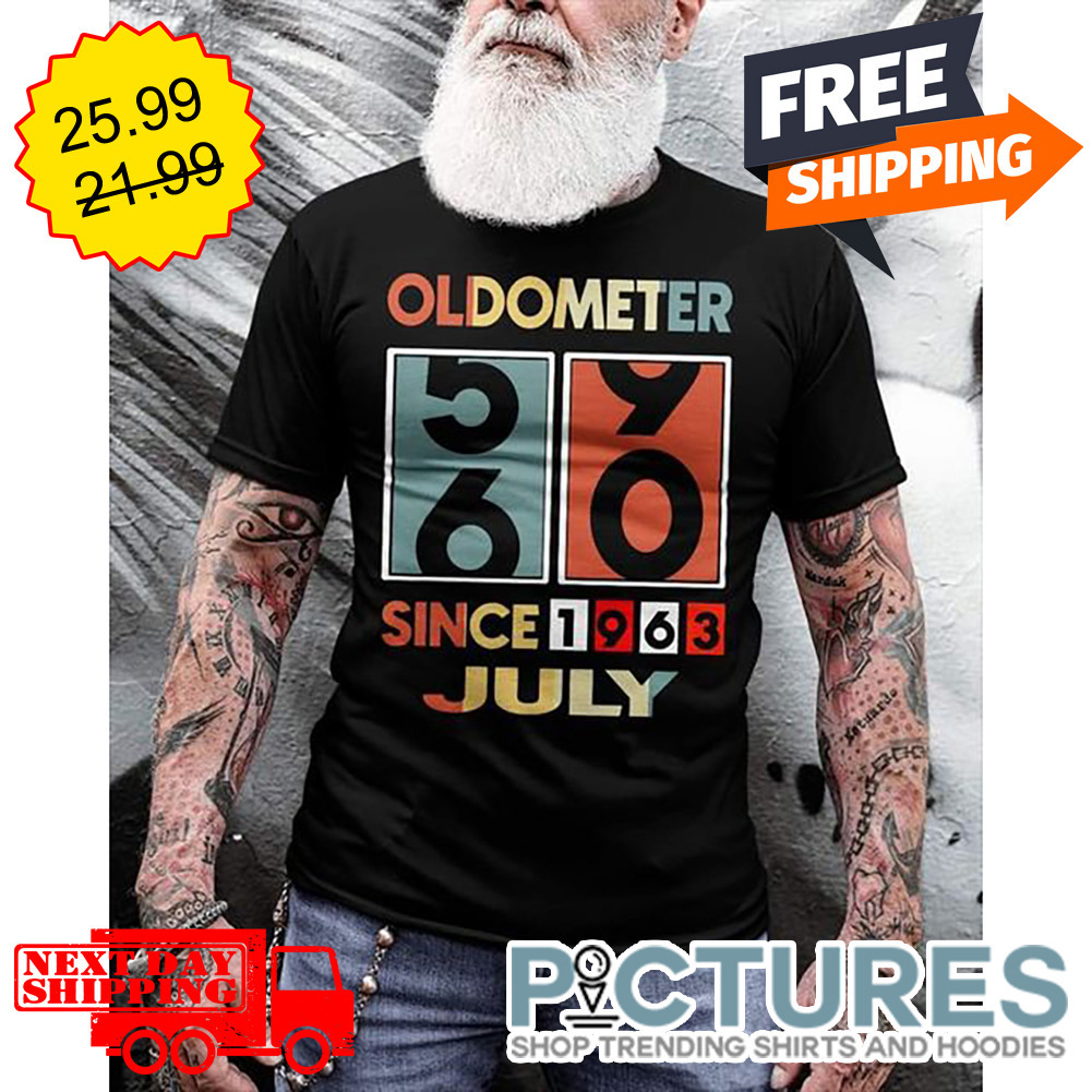 Oldometer 59 60 Since 1963 July Retro Vintage shirt