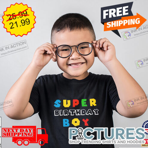 Customized Super Mario Birthday shirt