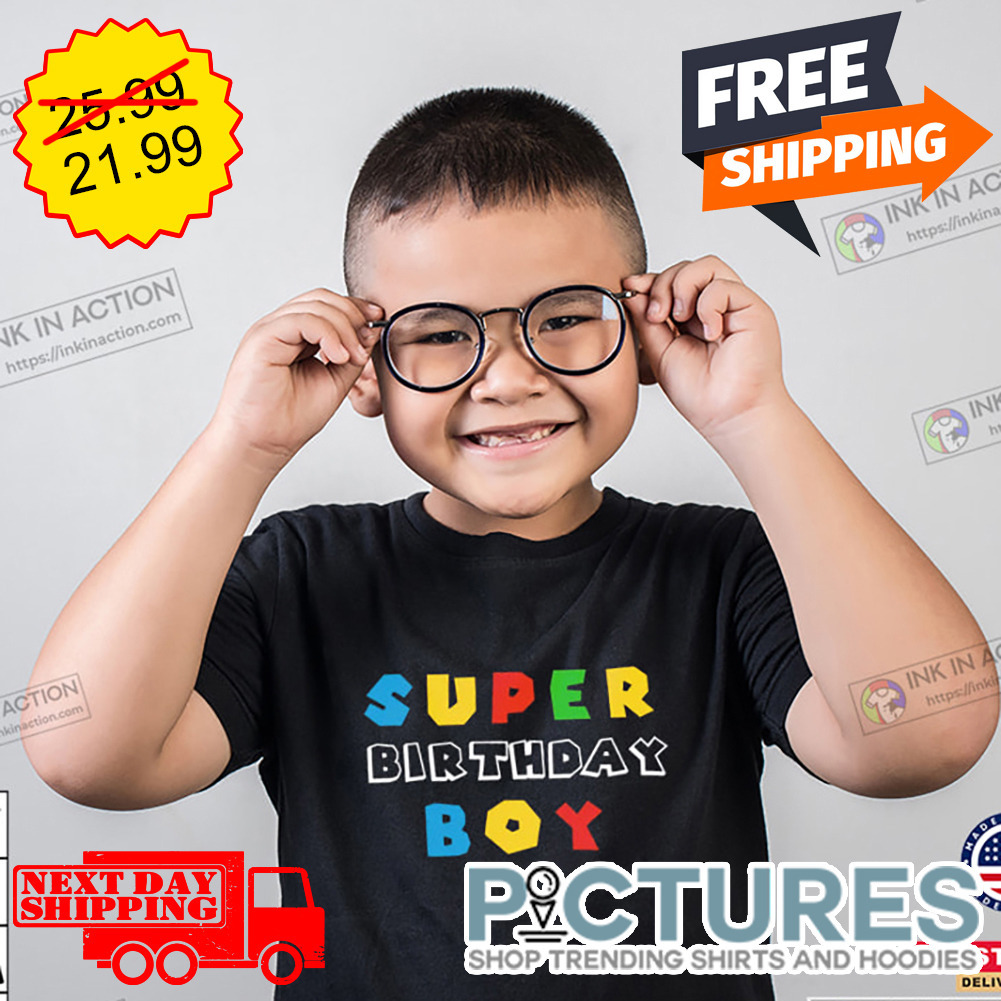 Customized Super Mario Birthday shirt
