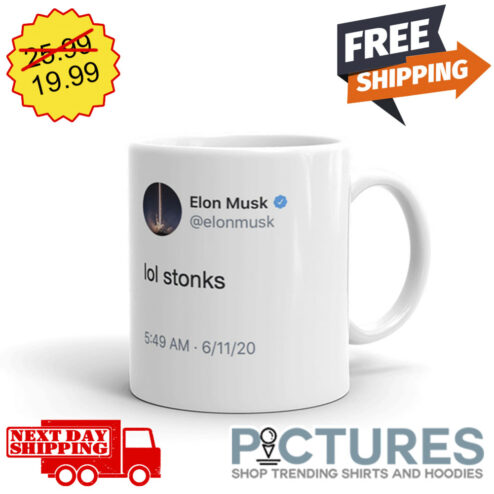 Elon Musk Twitter Lol Stonks mug
