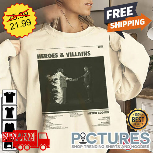 Heroes and Villains Metro Boomin Album Tracklist Shirt