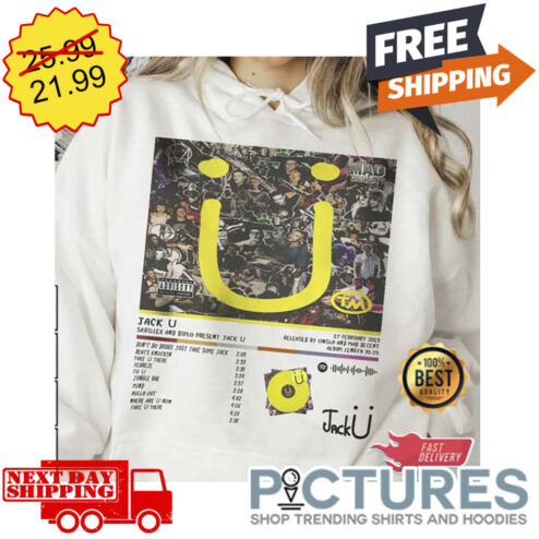 Jack U Skrillex and Diplo Album Tracklist Shirt