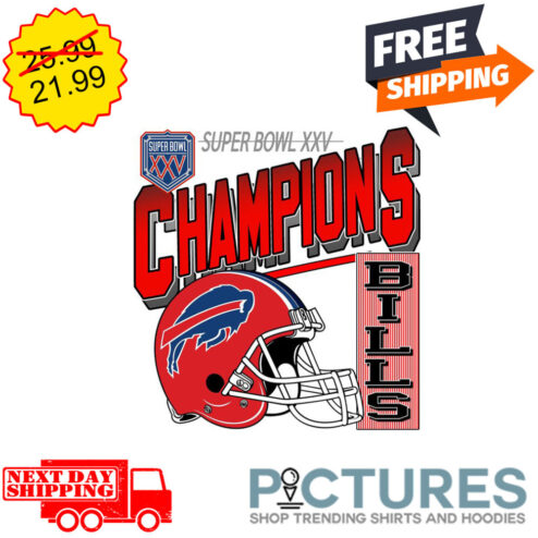 Super Bowl XXV Champions Buffalo Bills shirt