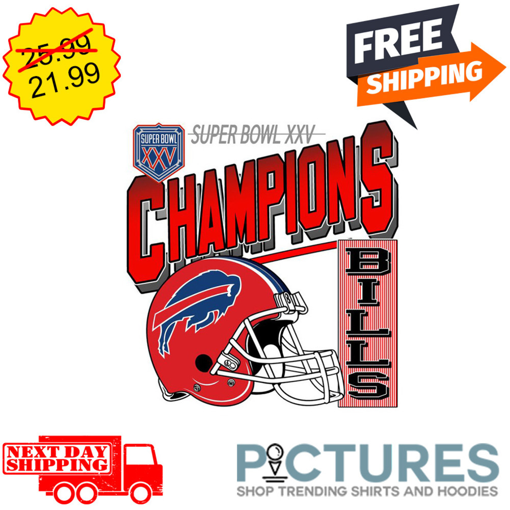 Super Bowl XXV Champions Buffalo Bills shirt