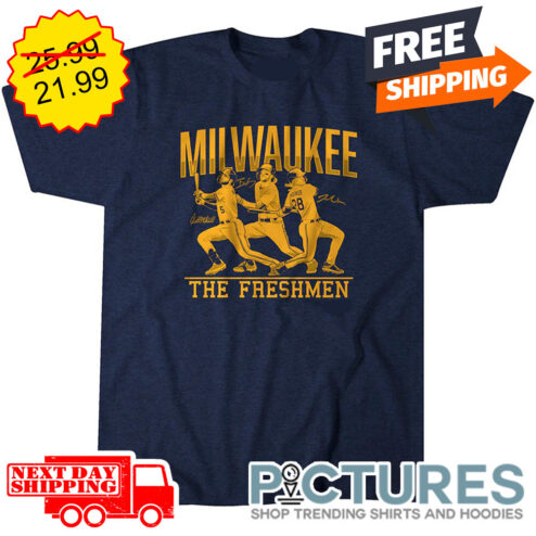 Brice Turang Garrett Mitchell Joey Wiemer The Freshmen Milwaukee Brewers MLB Signatures shirt