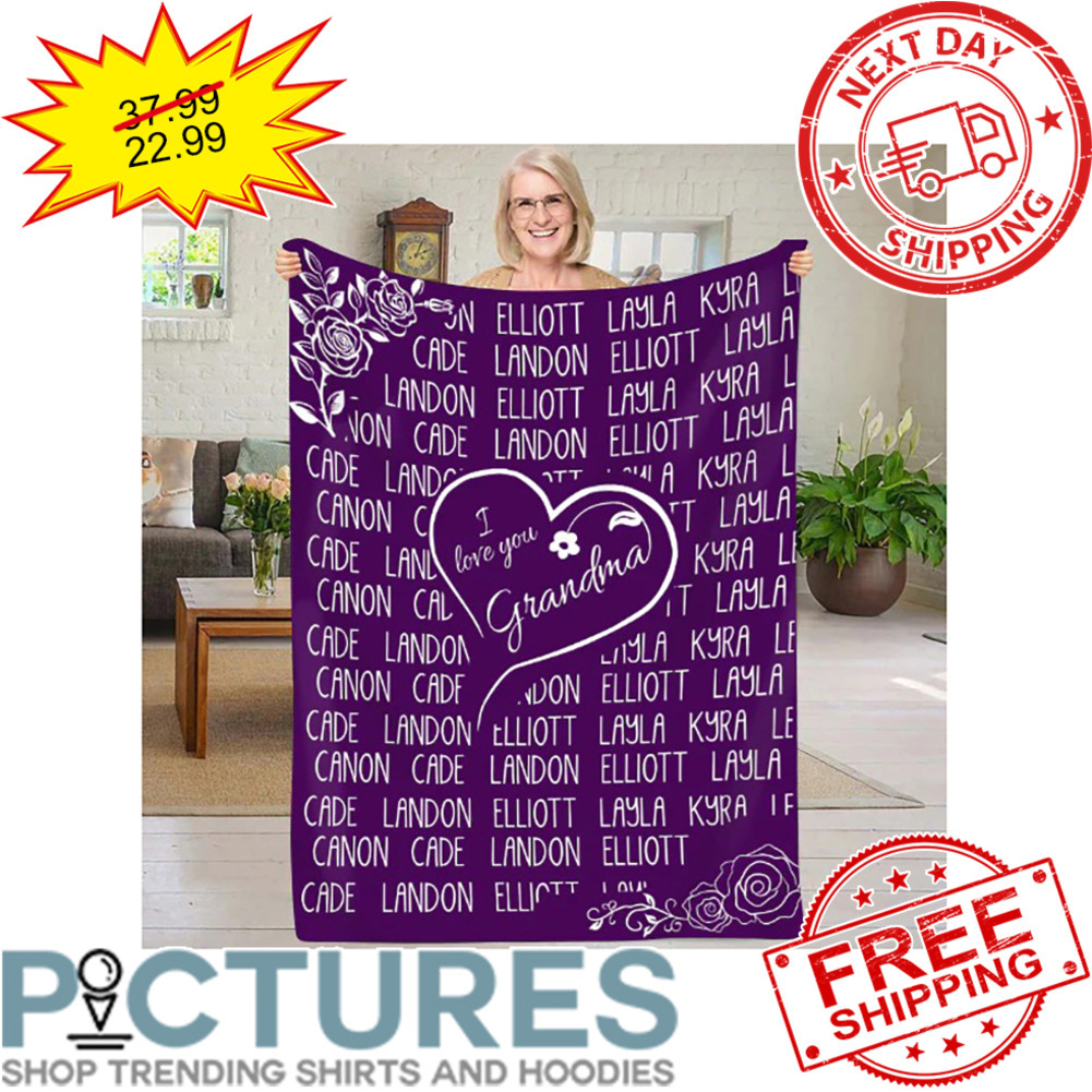 Personalized Grandma Mom Nana Mimi Custom Name Kid Mother’s Day Blanket ...