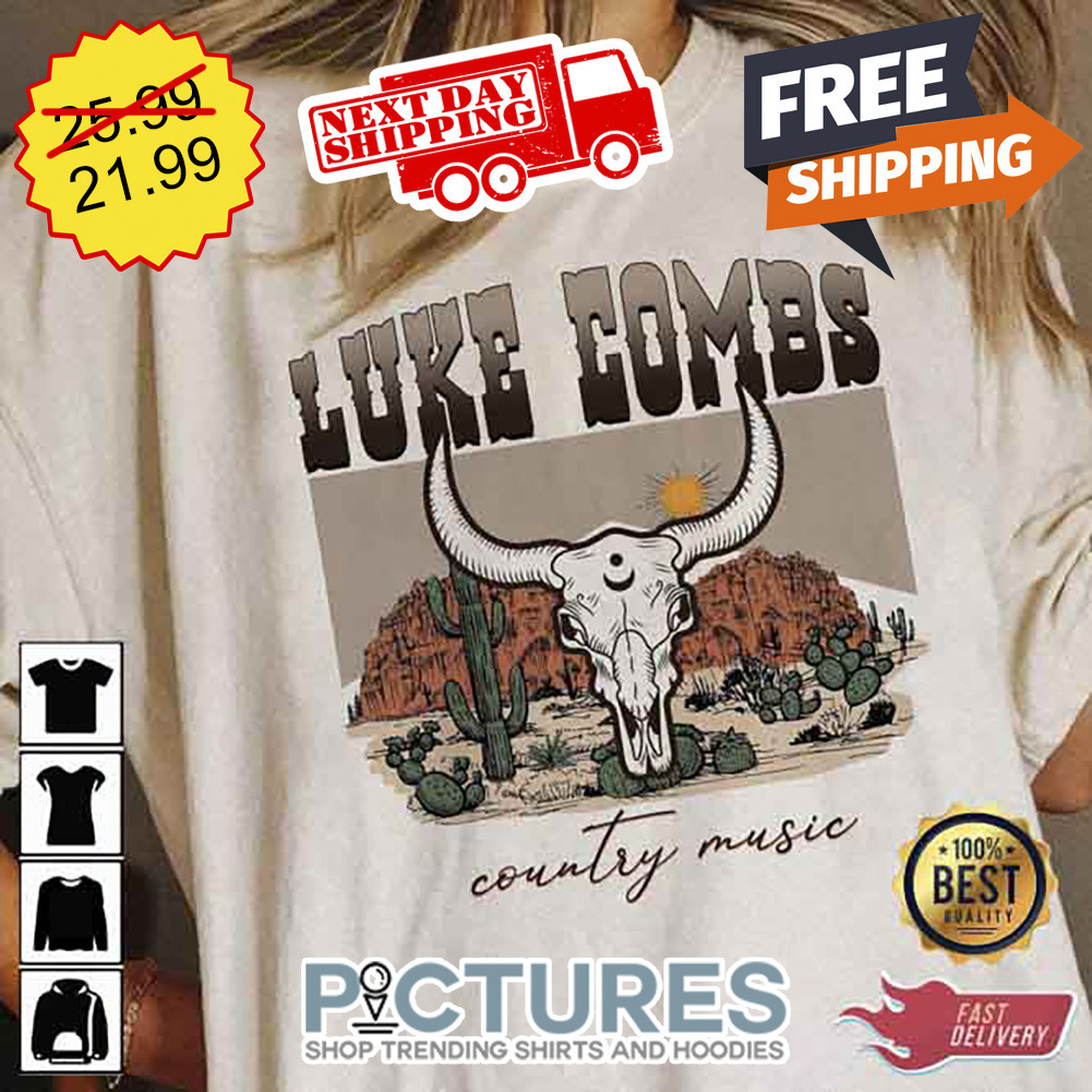 Luke Combs Contry Music Crazy Bullhead Shirt