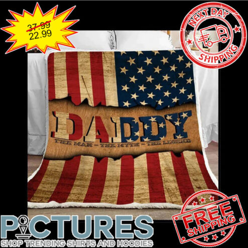 Personalized Daddy The Man The Myth The Legend Father's Day Blanket