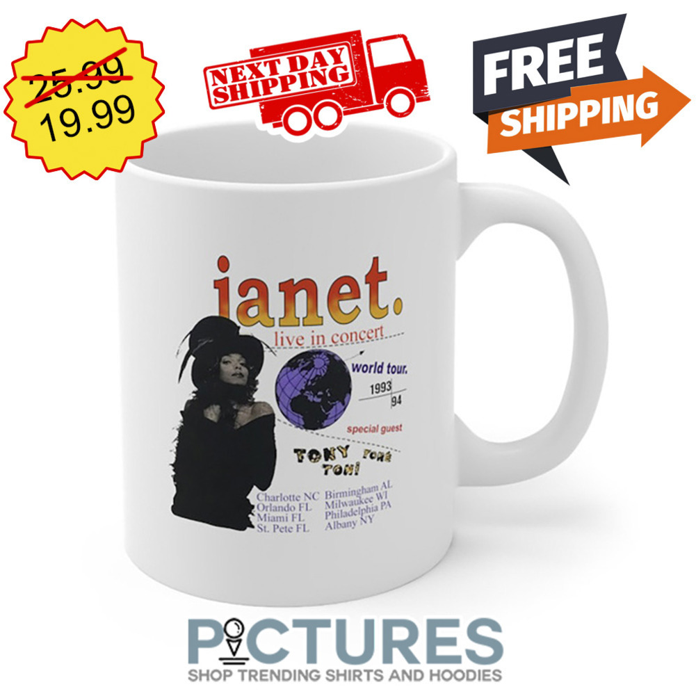 Janet Jackson Live In Concert Tony Toni Tone Mug