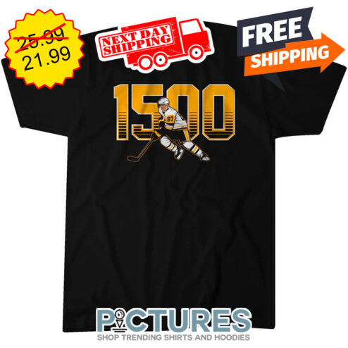 Sidney Crosby 1500 Points Pittsburgh Penguins NHL shirt